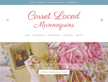 Tablet Screenshot of corsetlacedmannequins.co.uk